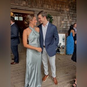 Show Me Your MuMu - Teal backless bridesmaids dress